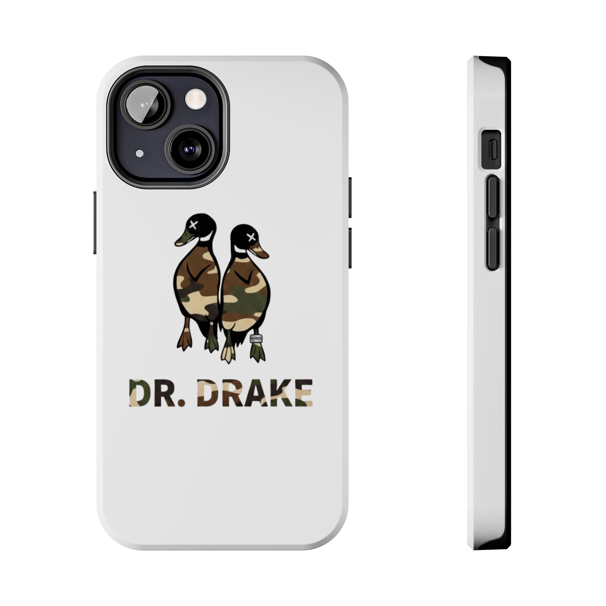 Dr. Drake Camo Ducks Tough Phone Case — Military Camouflage Protective Phone Cover