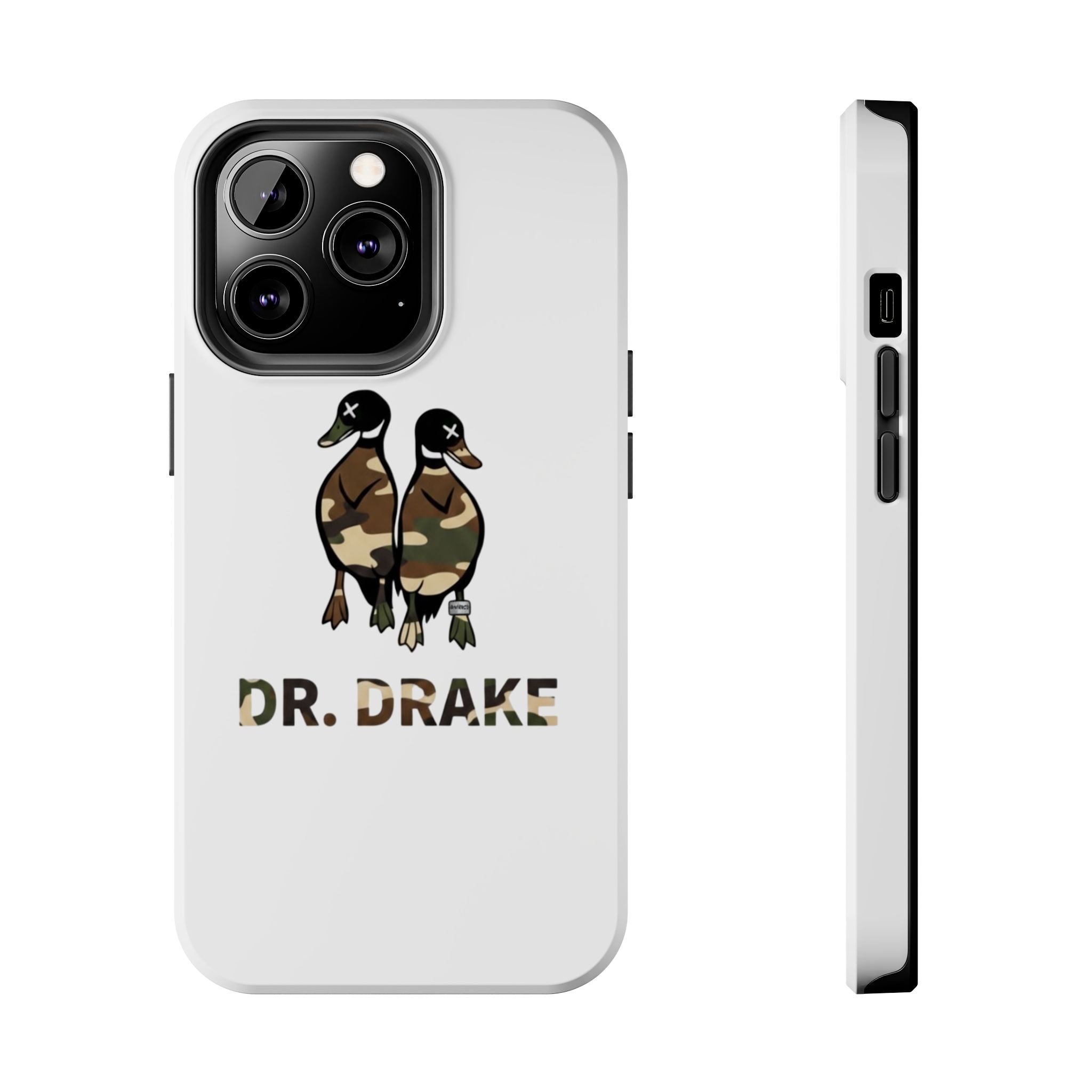 Dr. Drake Camo Ducks Tough Phone Case — Military Camouflage Protective Phone Cover