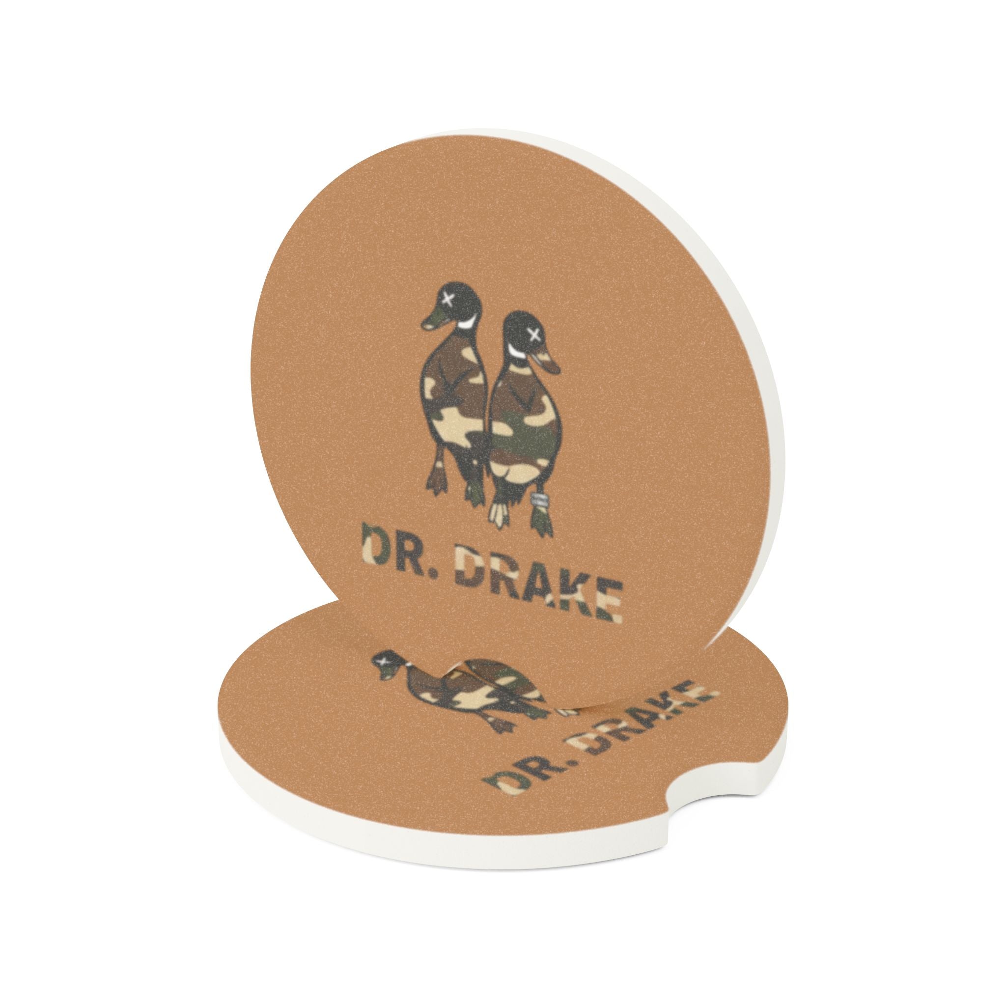 Soapstone Car Coaster — Camouflage Drakes Personalized Car Cup Holder Coaster