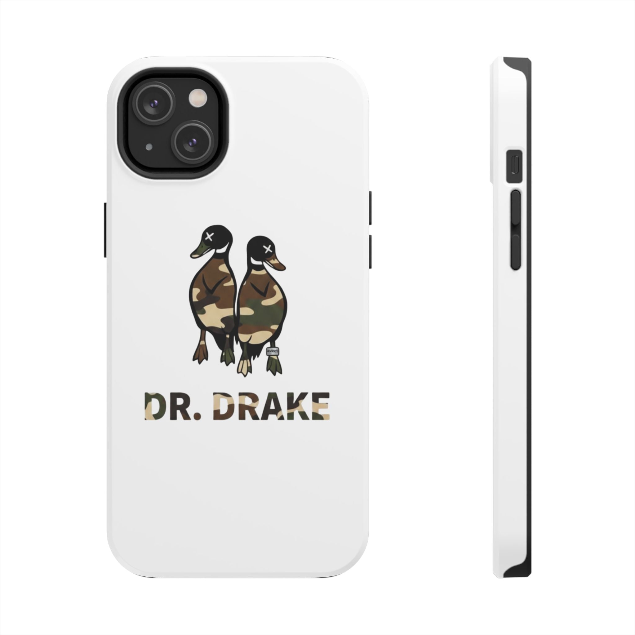 Dr. Drake Camo Ducks Tough Phone Case — Military Camouflage Protective Phone Cover