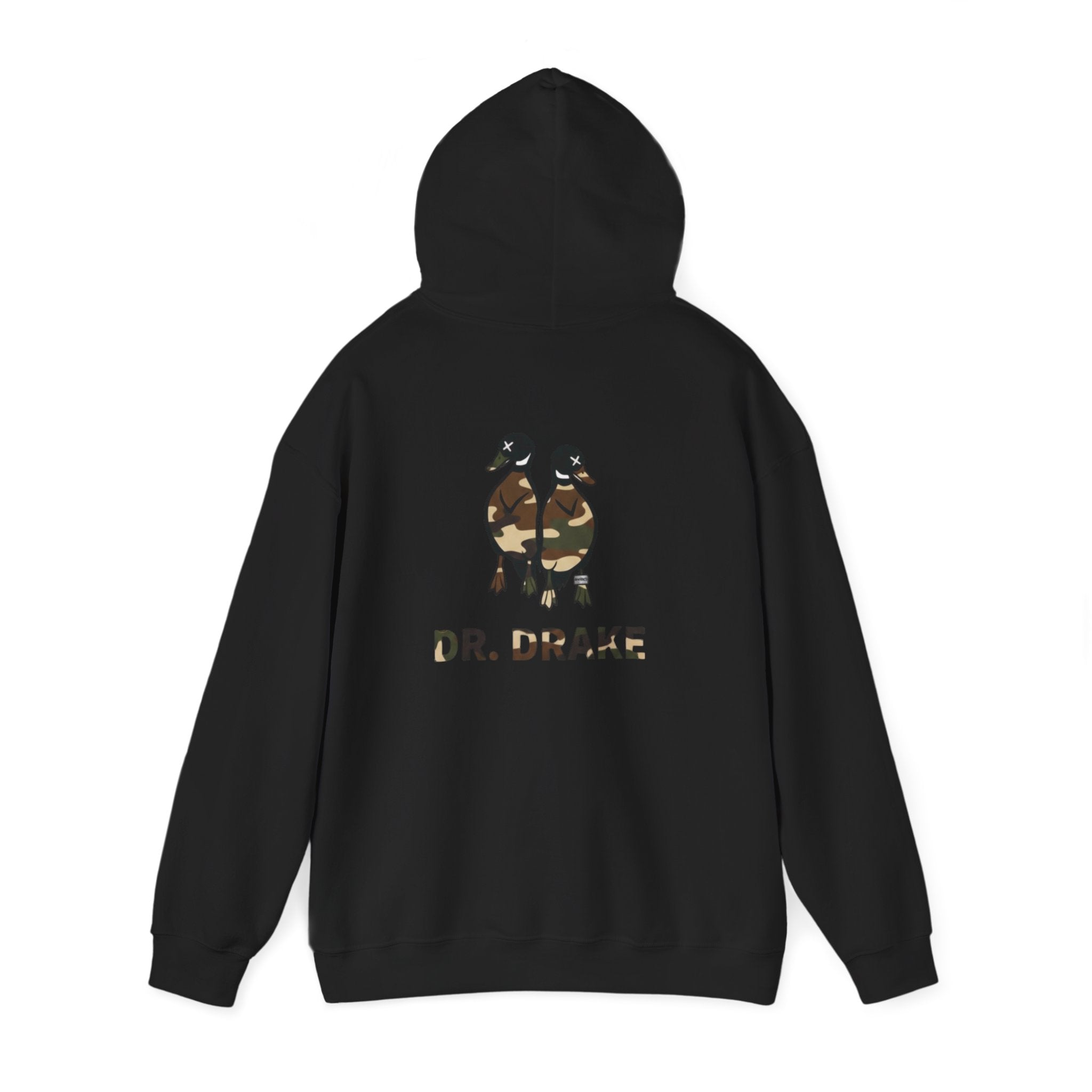 Hoodie – "Dr. Drake" Camo Duck Graphic Hooded Sweatshirt