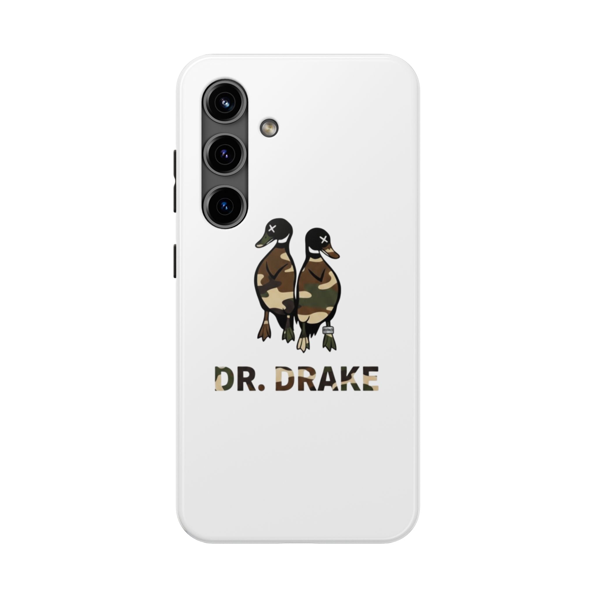 Dr. Drake Camo Ducks Tough Phone Case — Military Camouflage Protective Phone Cover