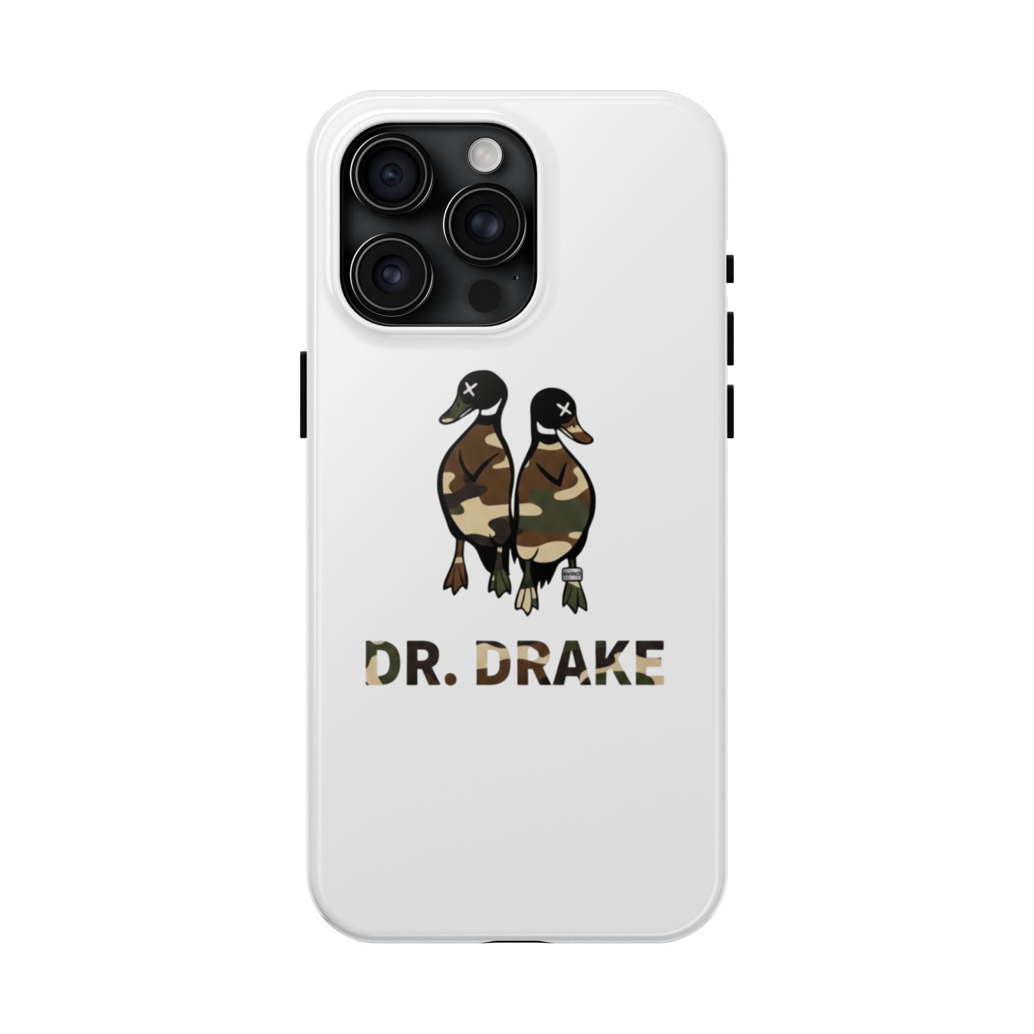 Dr. Drake Camo Ducks Tough Phone Case — Military Camouflage Protective Phone Cover