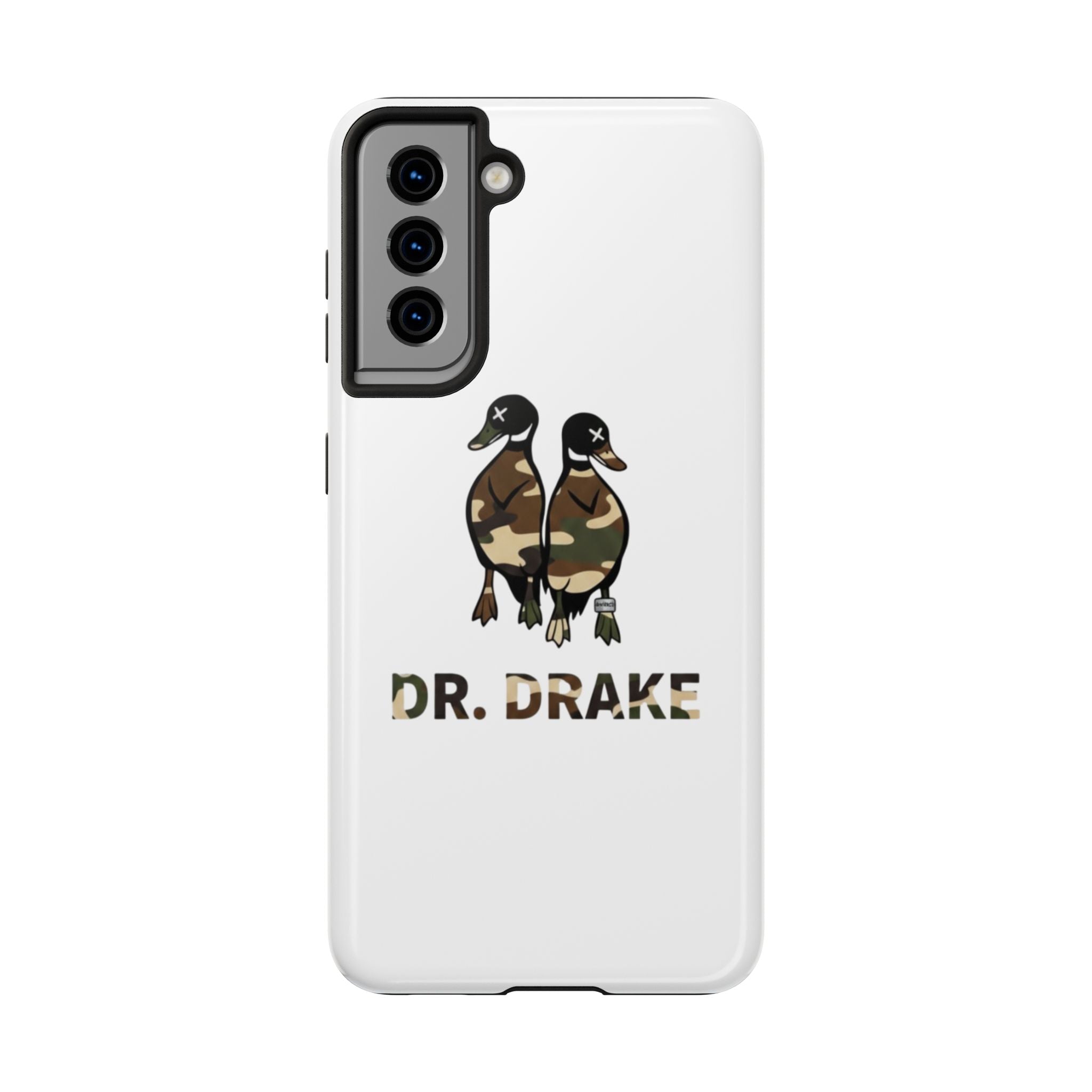 Dr. Drake Camo Ducks Tough Phone Case — Military Camouflage Protective Phone Cover