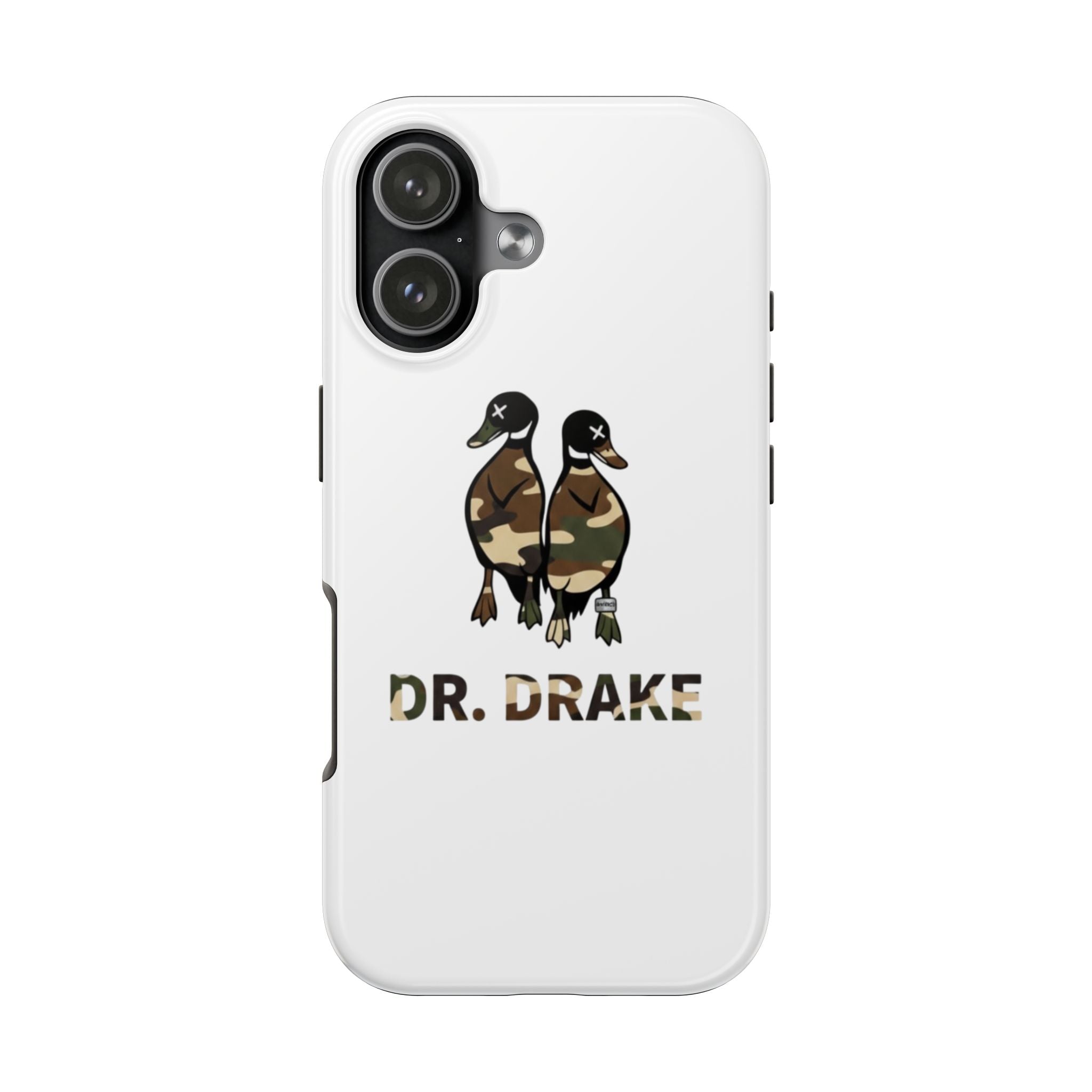 Dr. Drake Camo Ducks Tough Phone Case — Military Camouflage Protective Phone Cover