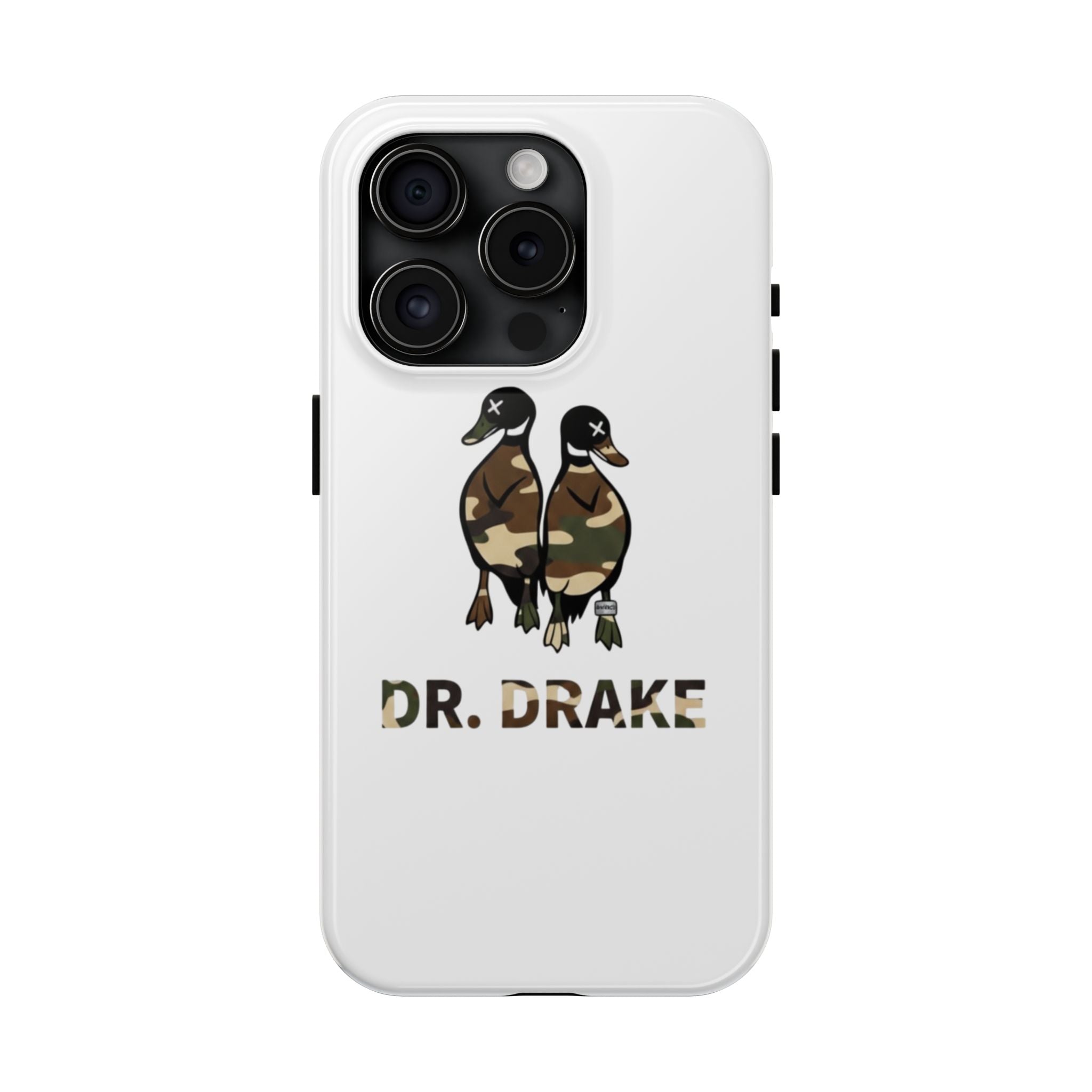 Dr. Drake Camo Ducks Tough Phone Case — Military Camouflage Protective Phone Cover