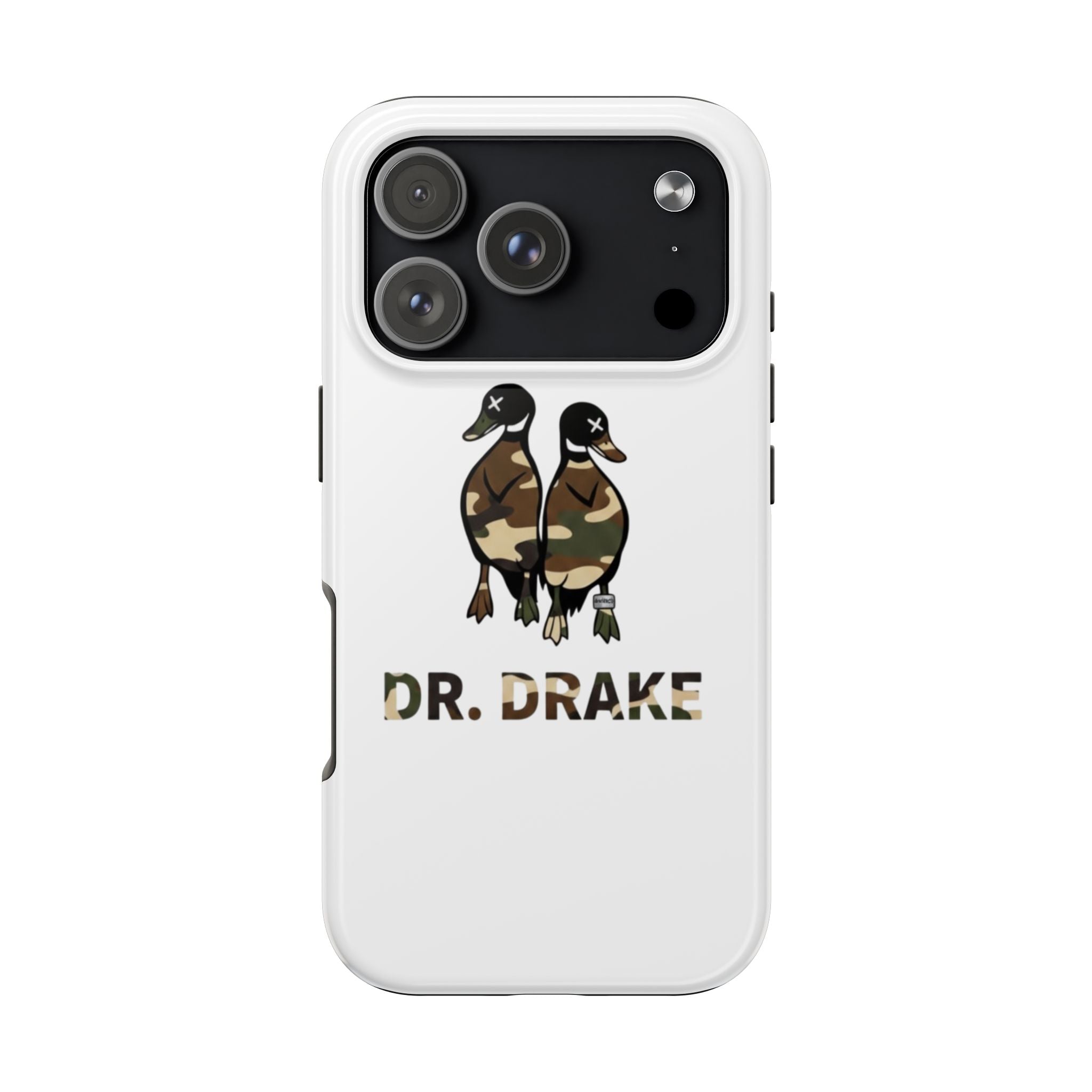 Dr. Drake Camo Ducks Tough Phone Case — Military Camouflage Protective Phone Cover