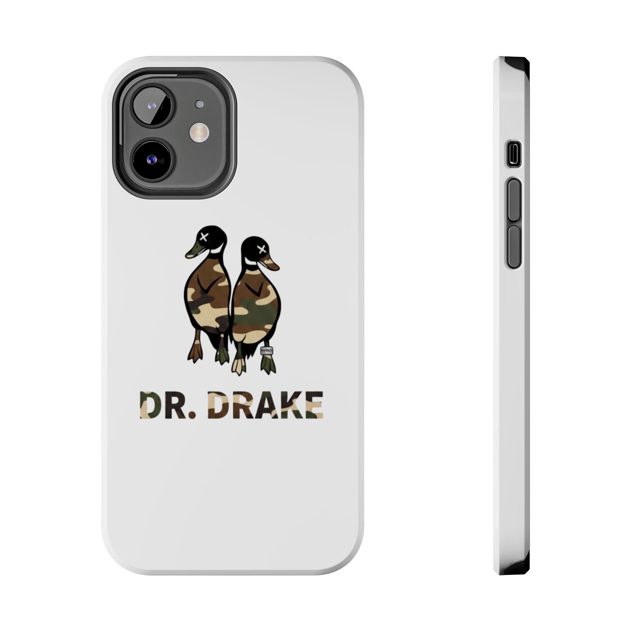 Dr. Drake Camo Ducks Tough Phone Case — Military Camouflage Protective Phone Cover