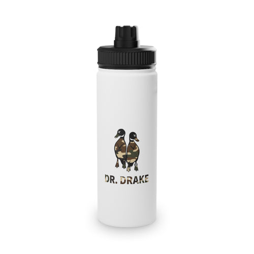 Dr. Drake Camo Duck Stainless Steel Water Bottle — Sports Lid