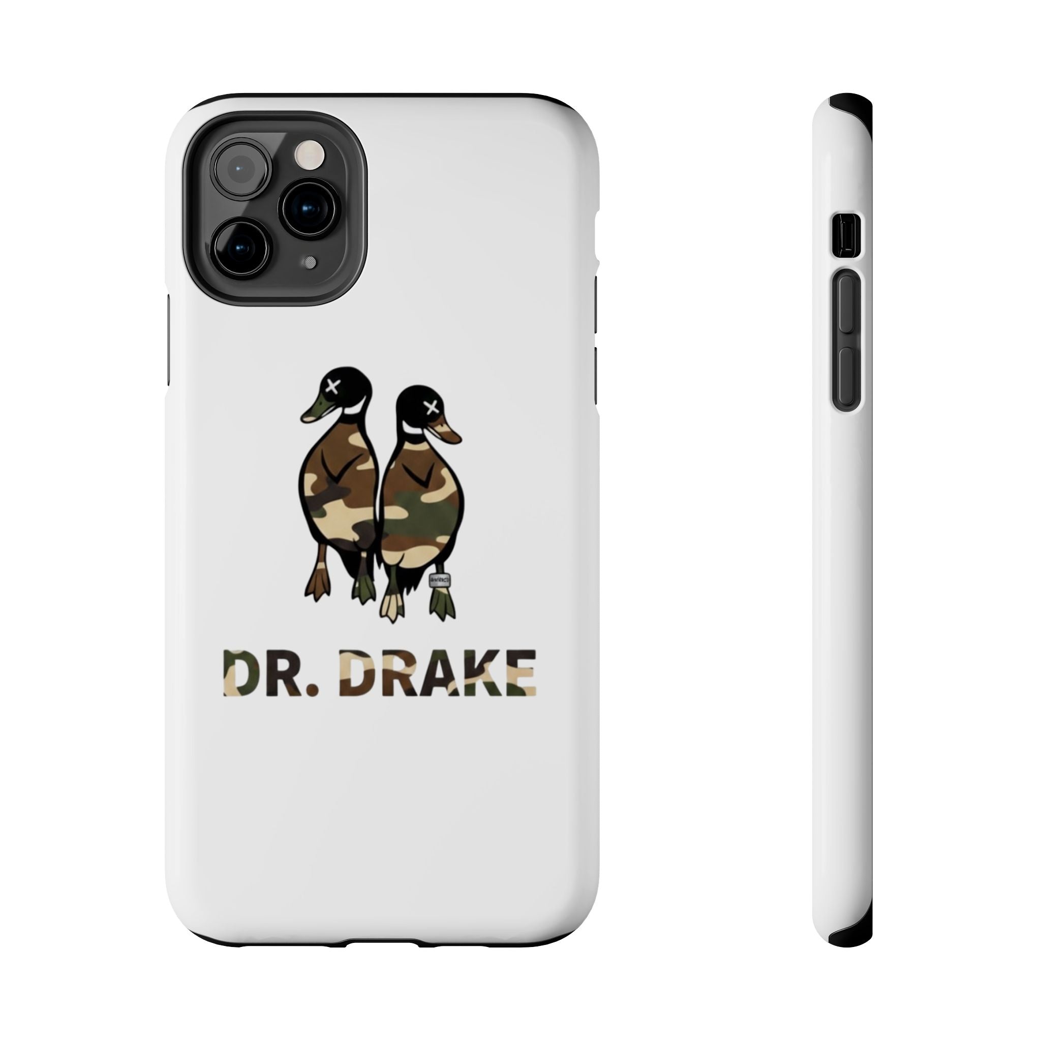 Dr. Drake Camo Ducks Tough Phone Case — Military Camouflage Protective Phone Cover