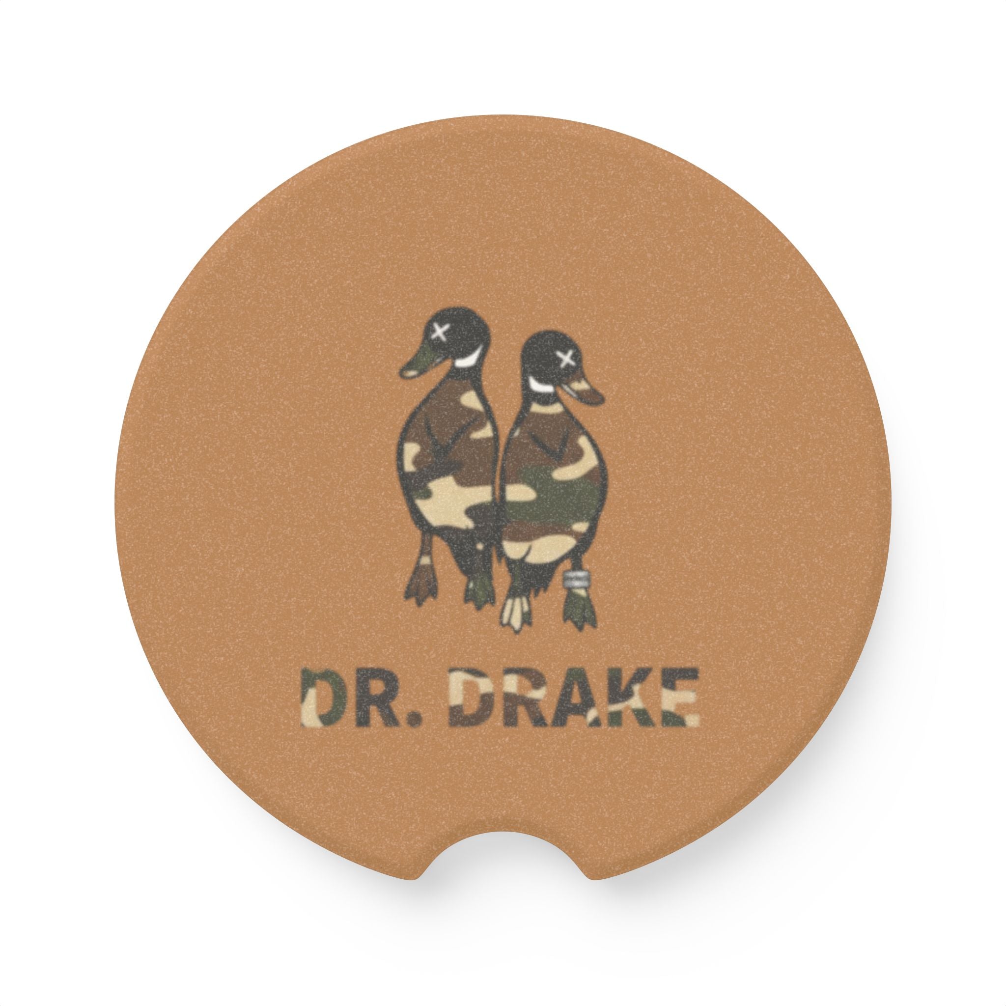 Soapstone Car Coaster — Camouflage Drakes Personalized Car Cup Holder Coaster