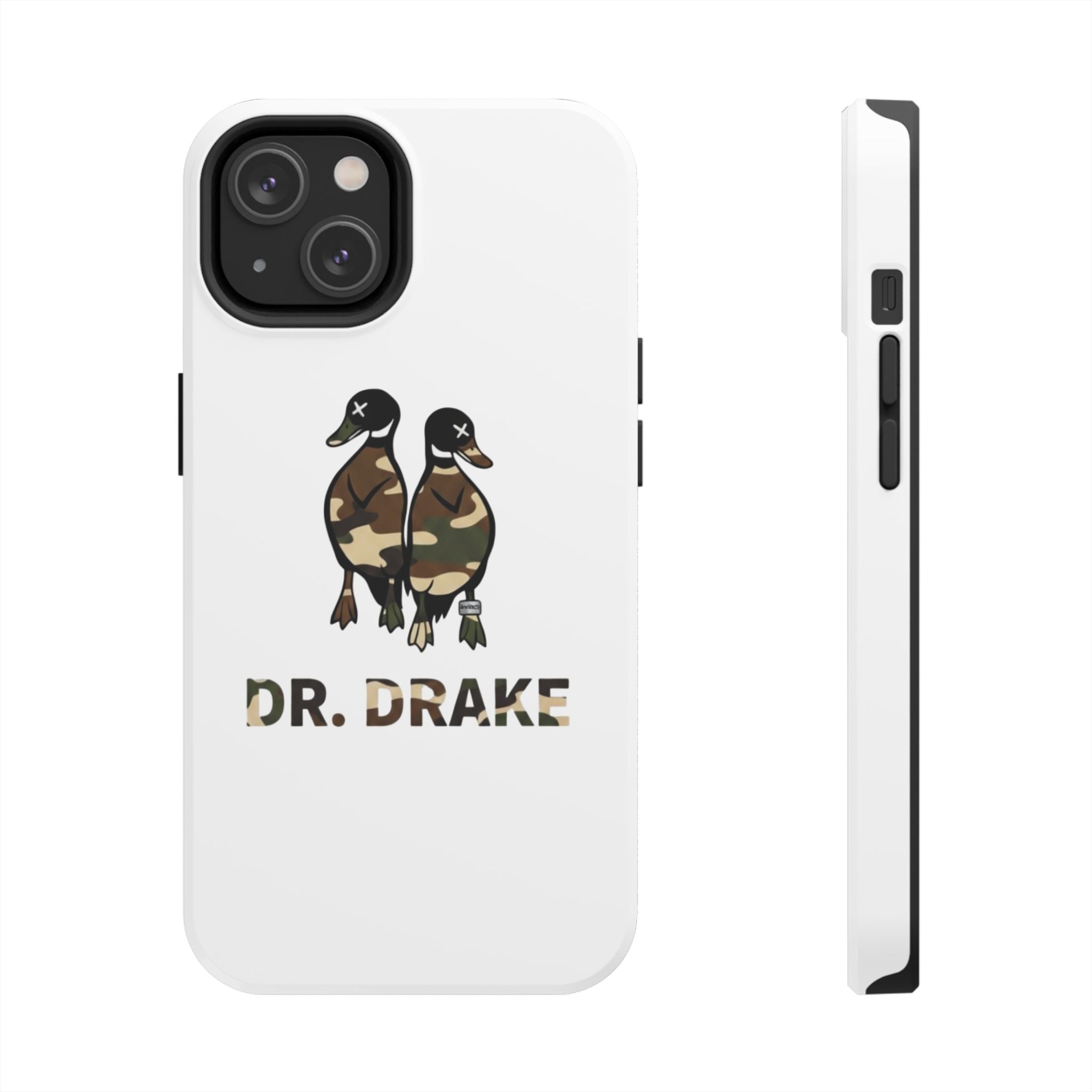 Dr. Drake Camo Ducks Tough Phone Case — Military Camouflage Protective Phone Cover