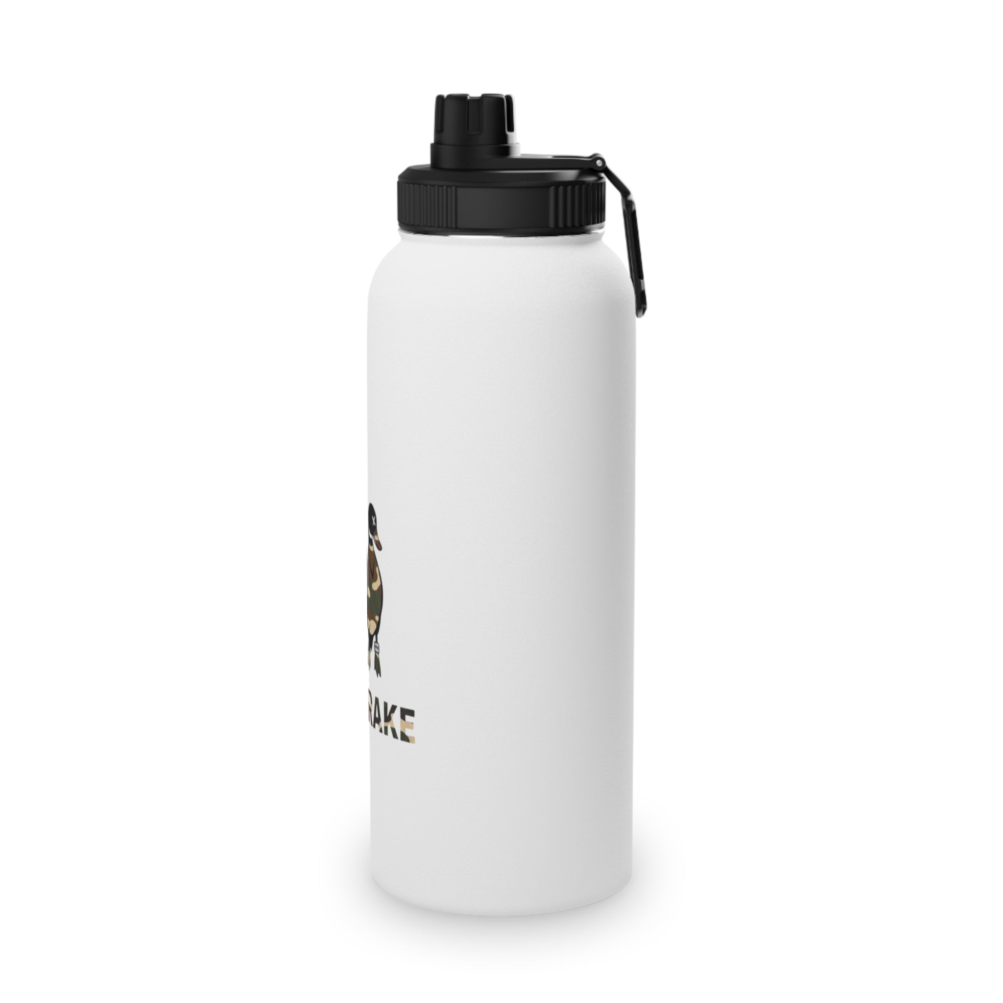 Dr. Drake Camo Duck Stainless Steel Water Bottle — Sports Lid
