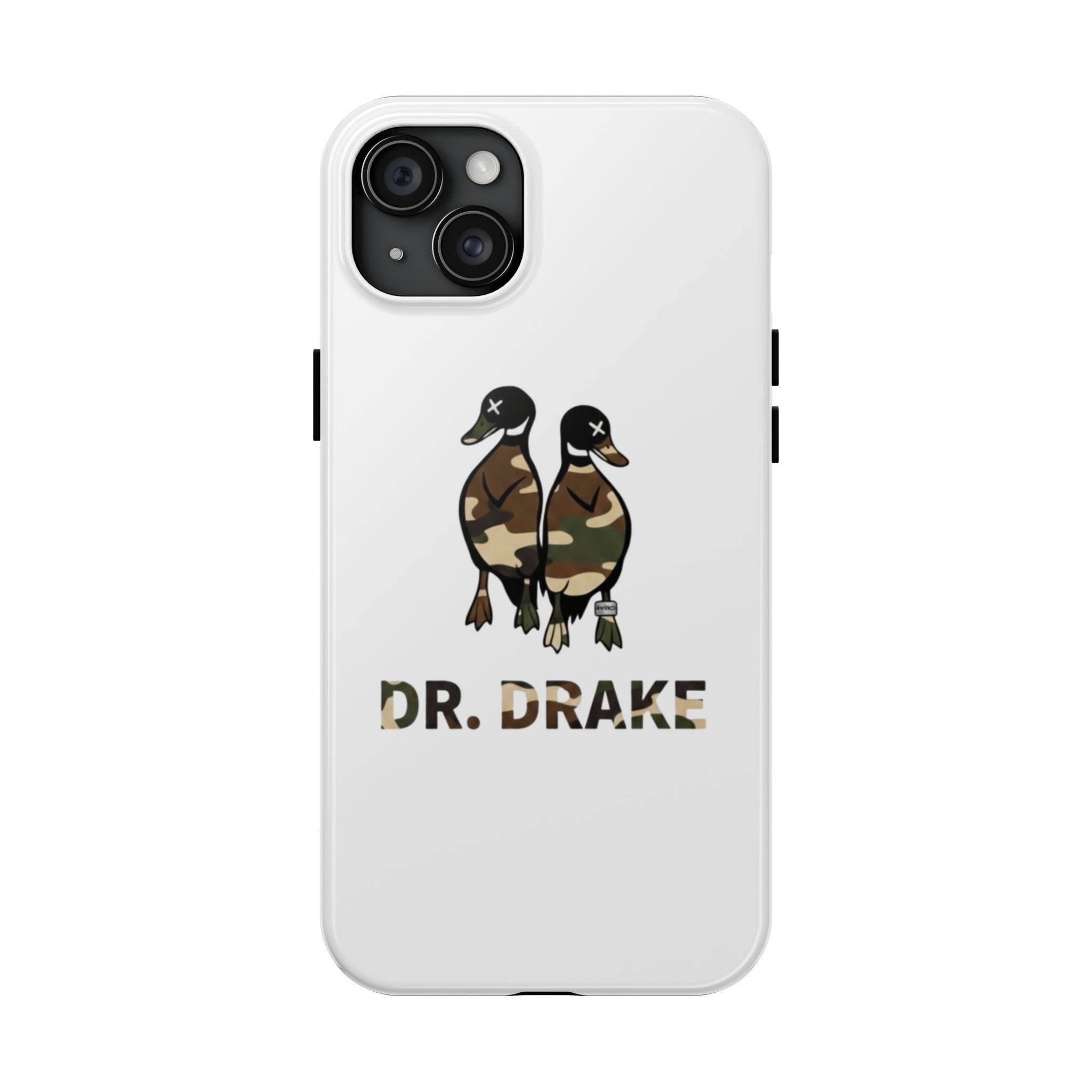 Dr. Drake Camo Ducks Tough Phone Case — Military Camouflage Protective Phone Cover