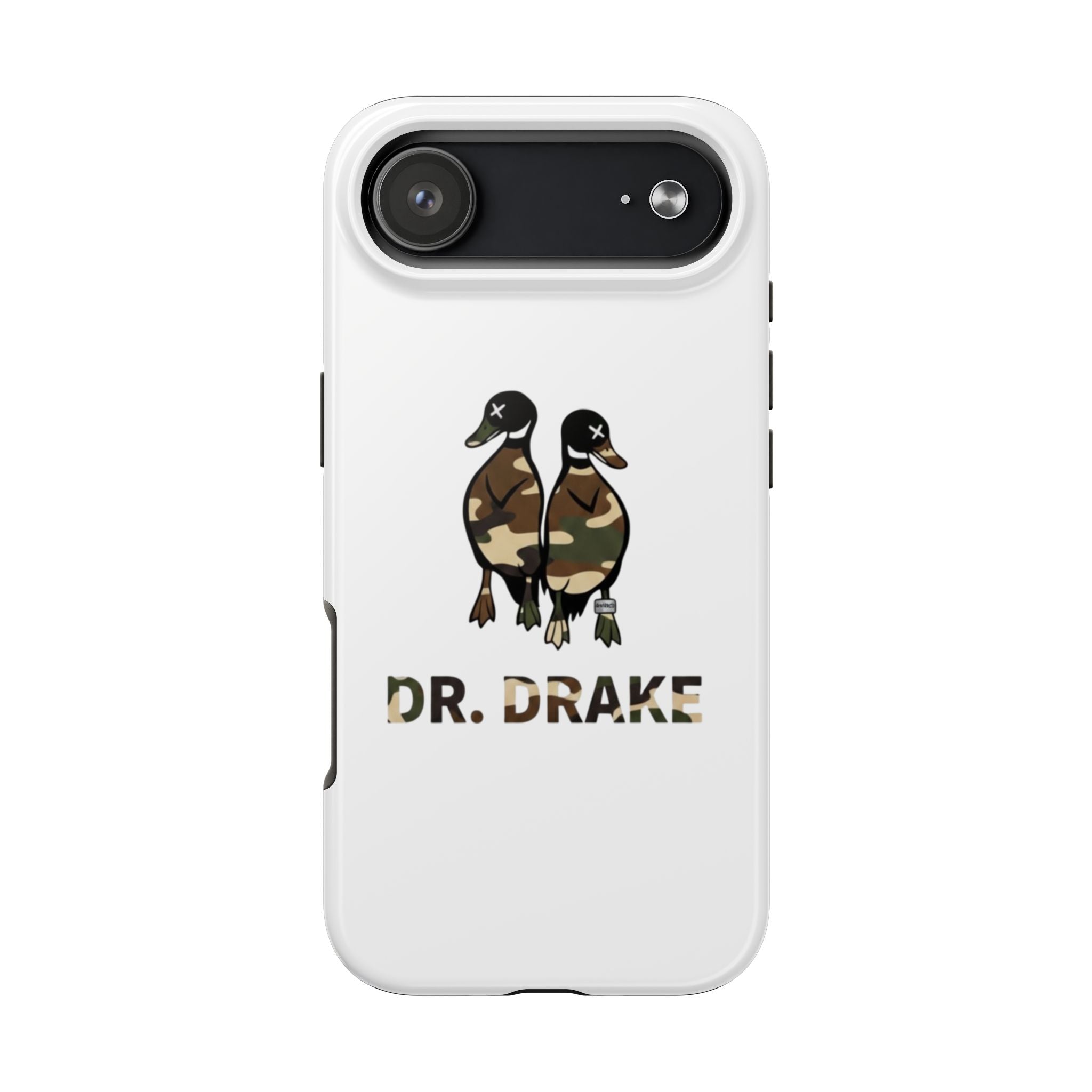 Dr. Drake Camo Ducks Tough Phone Case — Military Camouflage Protective Phone Cover