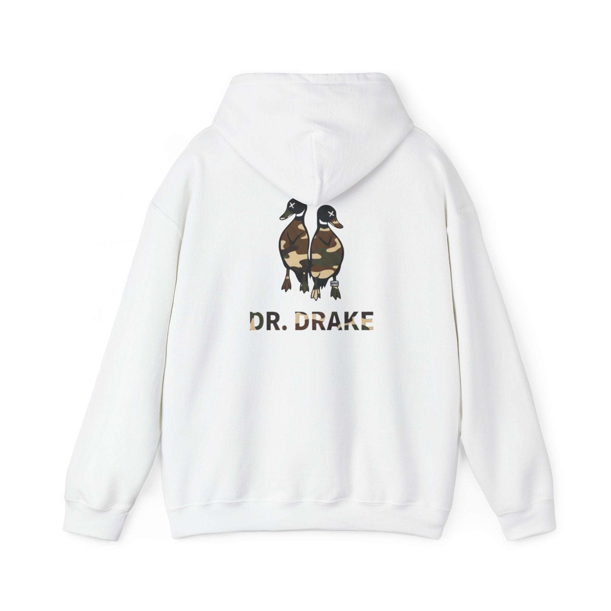 Hoodie – "Dr. Drake" Camo Duck Graphic Hooded Sweatshirt
