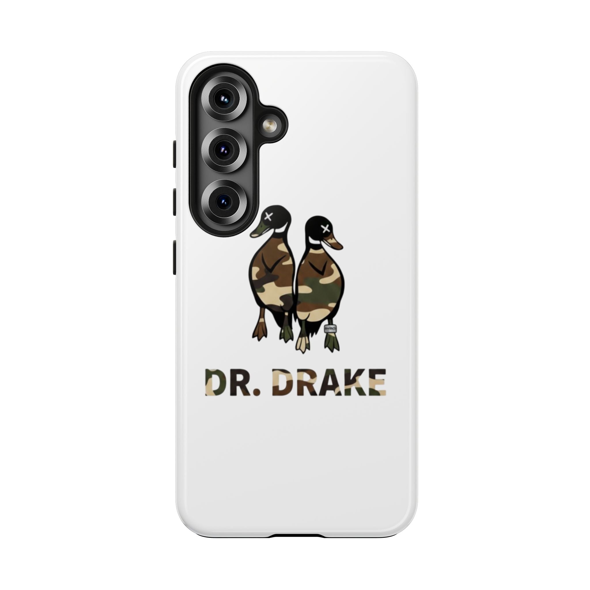 Dr. Drake Camo Ducks Tough Phone Case — Military Camouflage Protective Phone Cover