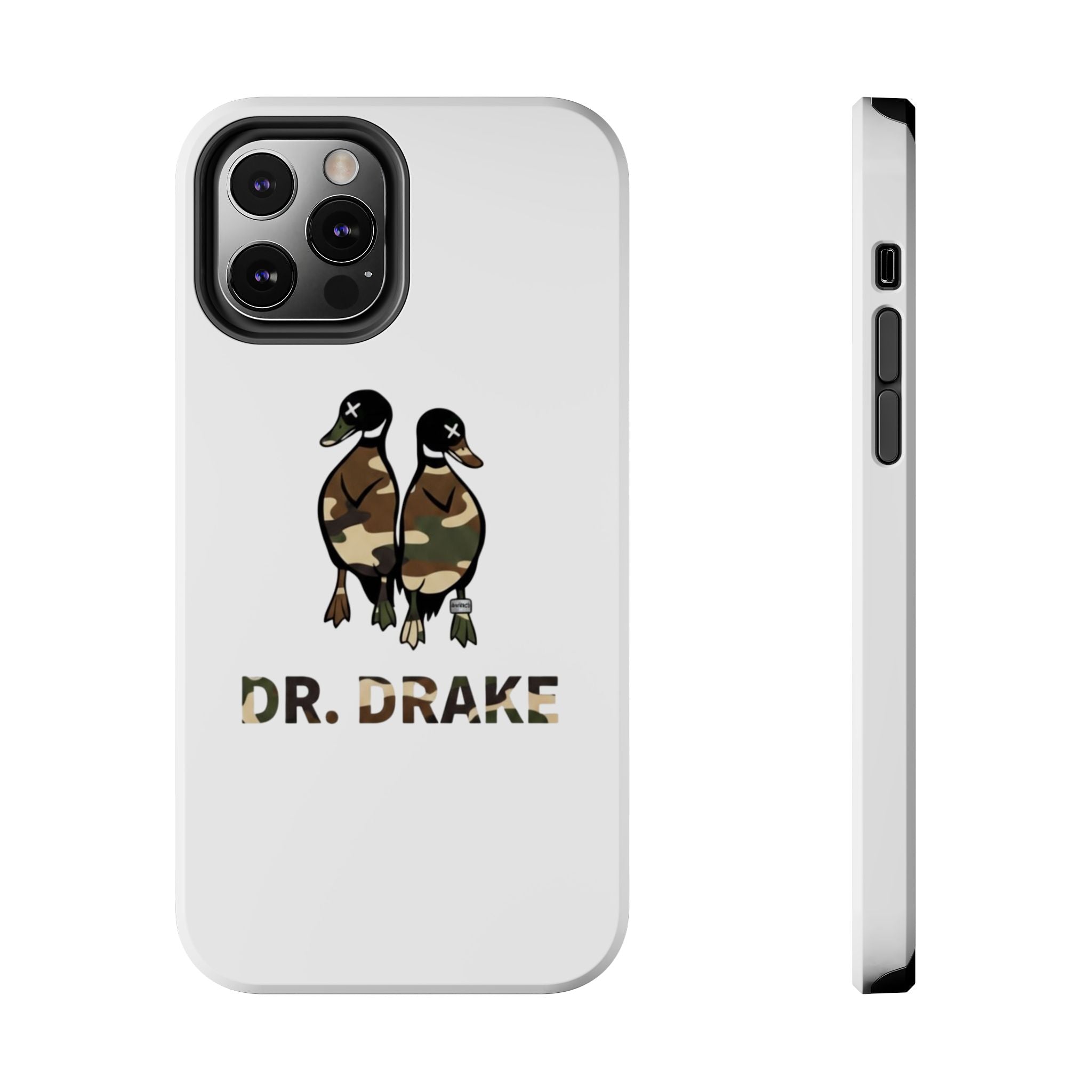 Dr. Drake Camo Ducks Tough Phone Case — Military Camouflage Protective Phone Cover