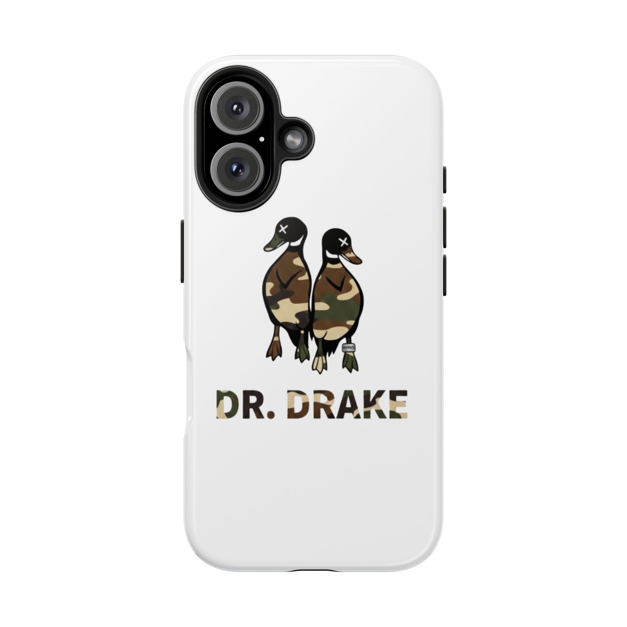 Dr. Drake Camo Ducks Tough Phone Case — Military Camouflage Protective Phone Cover