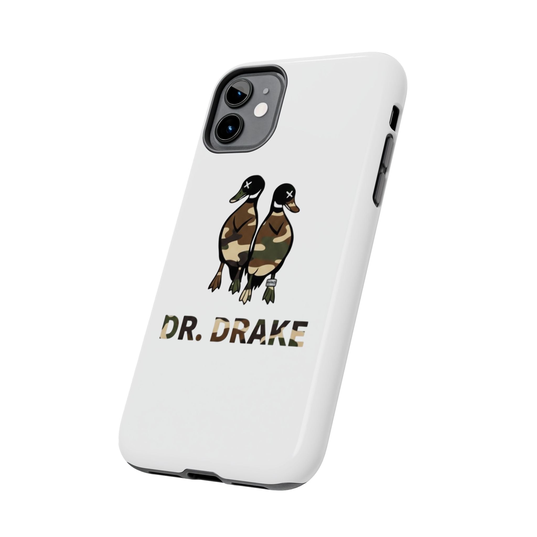 Dr. Drake Camo Ducks Tough Phone Case — Military Camouflage Protective Phone Cover
