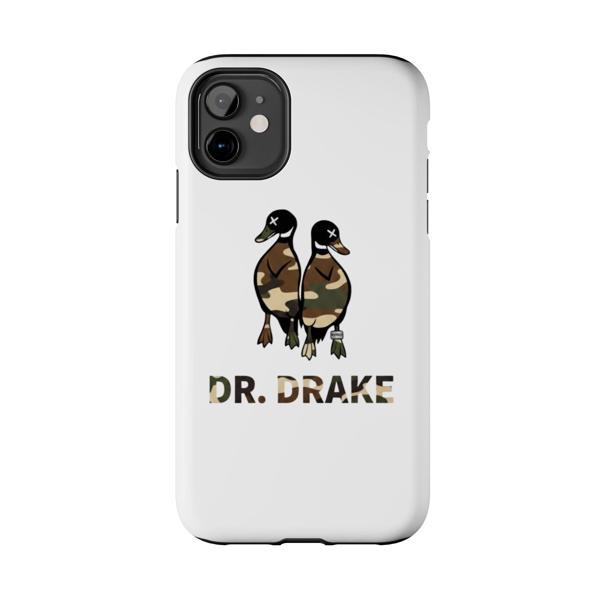 Dr. Drake Camo Ducks Tough Phone Case — Military Camouflage Protective Phone Cover