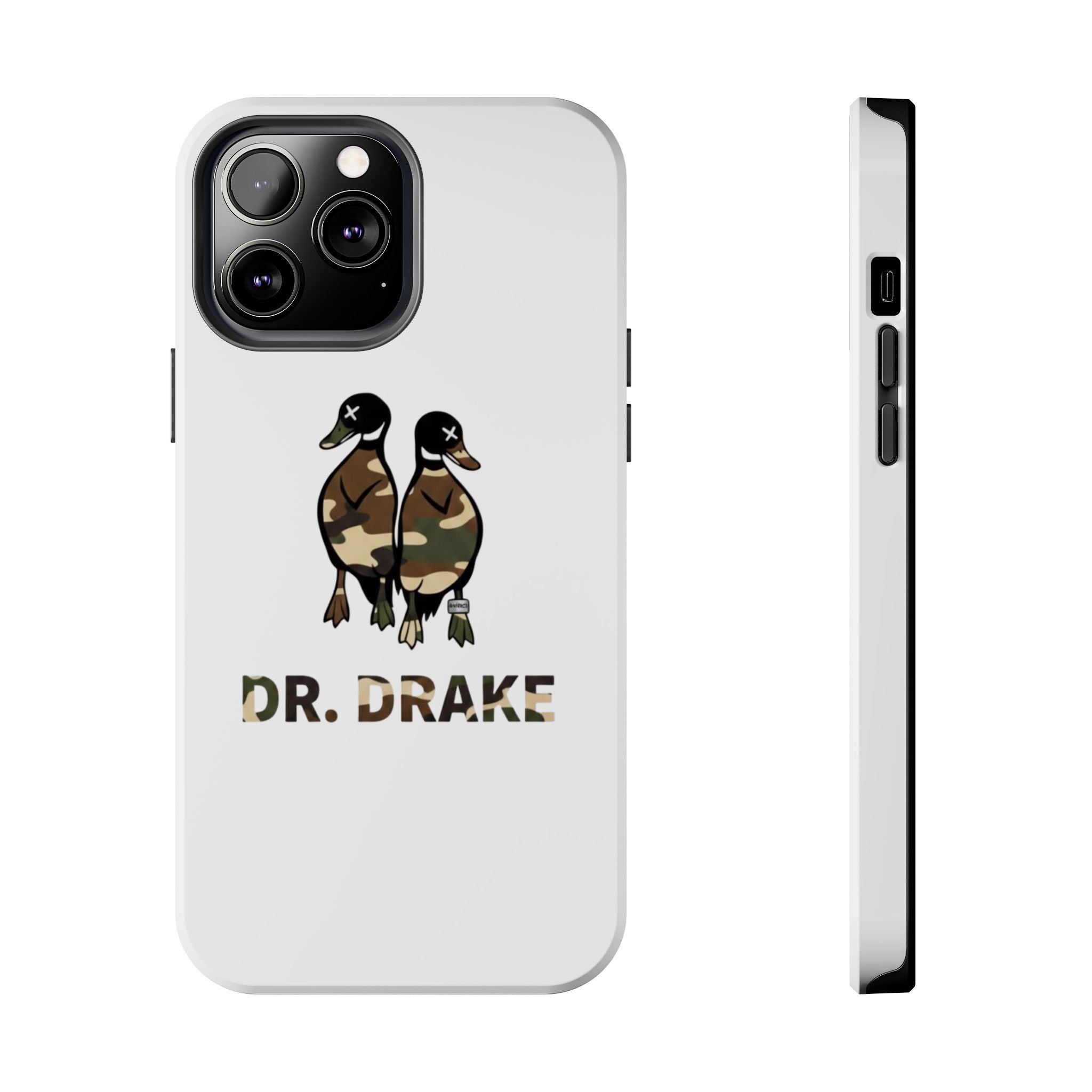 Dr. Drake Camo Ducks Tough Phone Case — Military Camouflage Protective Phone Cover