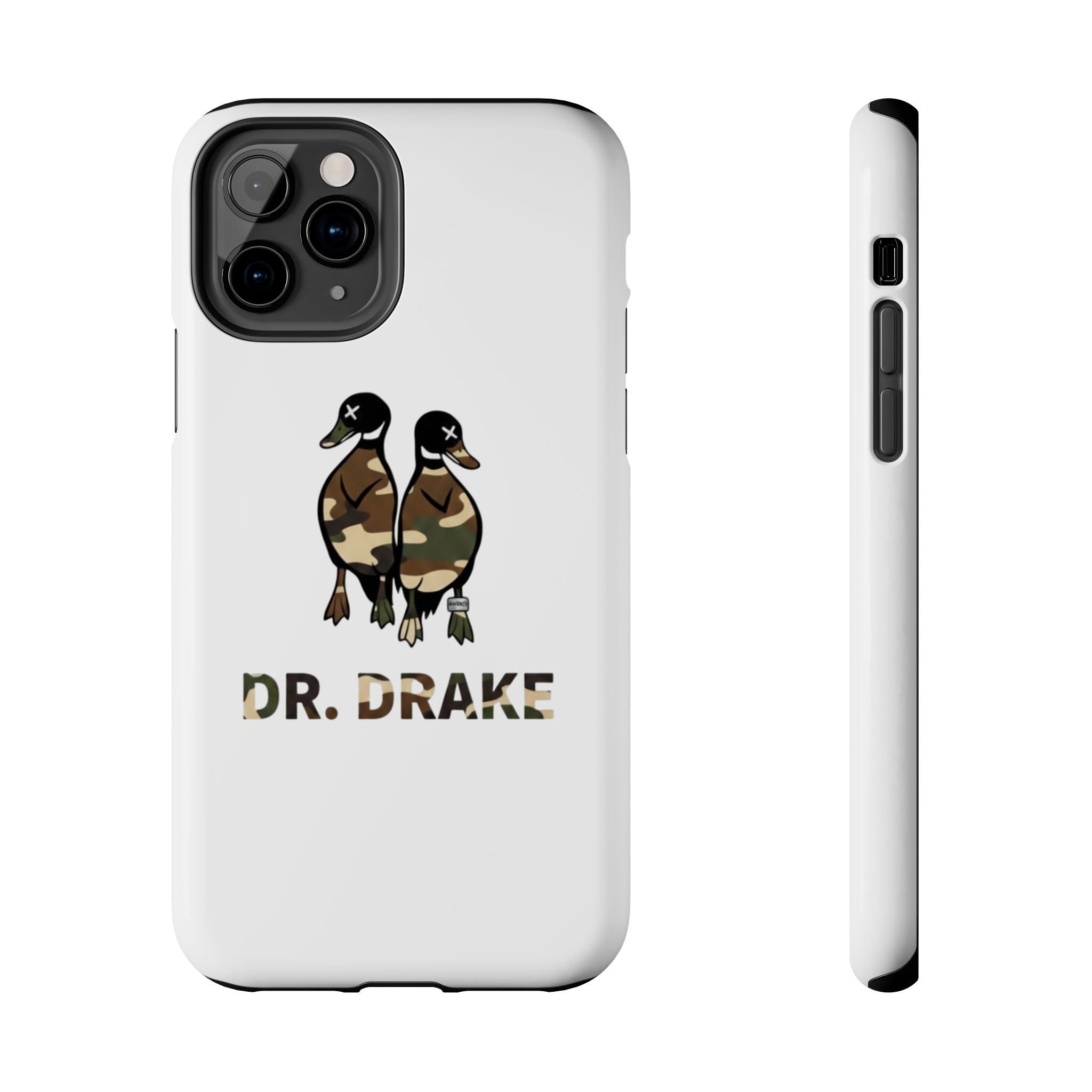 Dr. Drake Camo Ducks Tough Phone Case — Military Camouflage Protective Phone Cover